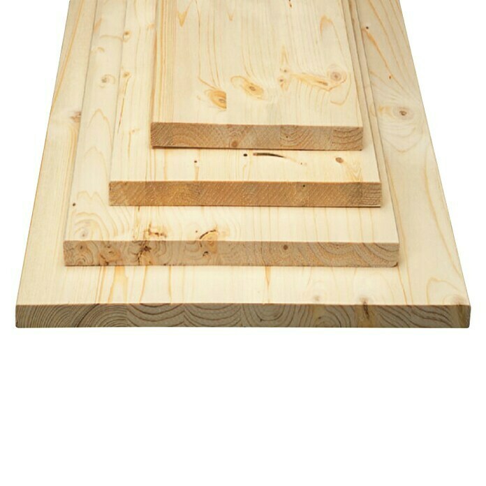 Exclusivholz Masivna drvena lijepljena ploča (Smreka, 2.000 x 500 x 18 mm)