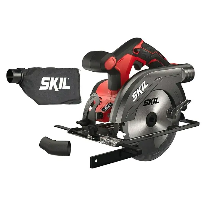 Skil PWRCore 20V Sierra circular de batería 3520 CA - 20 V, Sin batería, 0 r.p.m. - 4.500 r.p.m. - La sierra circular SKIL con bolsa para polvo, ideal para cortes de madera precisos. Potente y fácil de usar para cualquier aficionado al bricolaje.