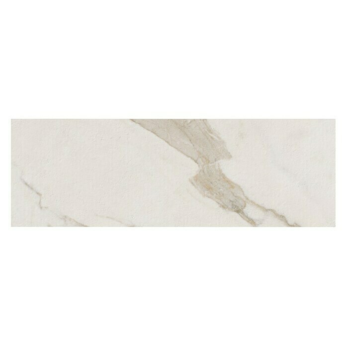 Azteca Zidna pločica (90 x 30 cm, Bijelo / zlatno, Mat, Obrađeno mramorom)