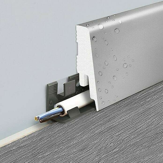 LOGOCLIC Plint (2,4 m x 18 mm x 58 mm, Recht)