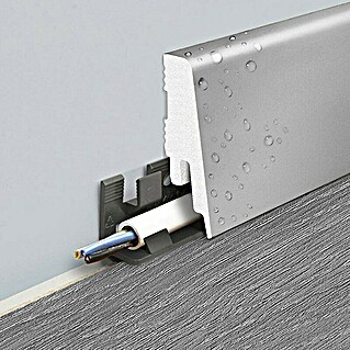 LOGOCLIC Plint K58 C Silver (240 cm x 18 mm x 58 mm)