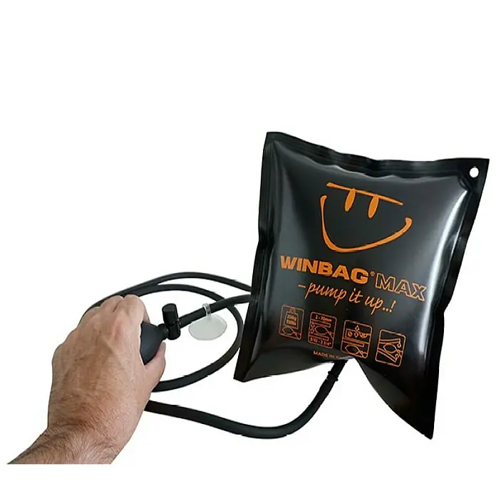Cojín hinchable Winbag - Capacidad de carga: 250 kg - El WINBAG® MAX es una herramienta inflable para levantar, alinear o nivelar objetos pesados. Se opera con una bomba de mano.