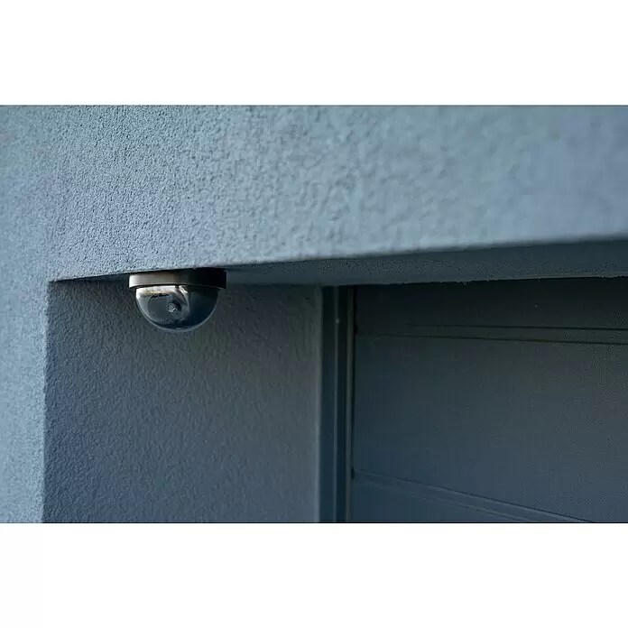 Überwachungskamera-Attrappe rund - Schwarz - Anwendungsbeispiel