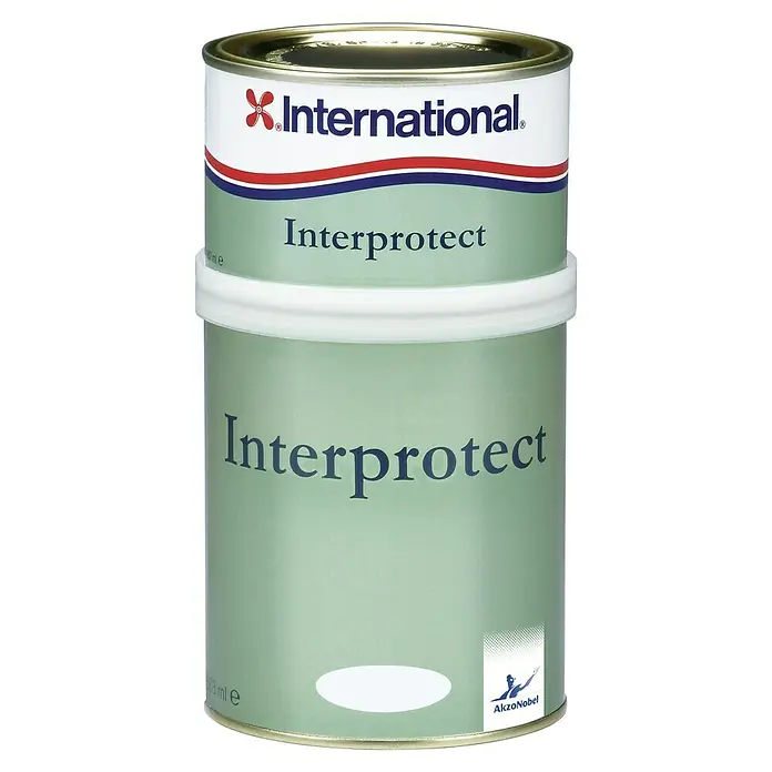 International Grundierung Interprotect - Grau, 750 ml, Matt - Ein Farbbehälter "Interprotect" von International, ideal für den Schutz von Oberflächen. Die Dose verspricht Qualität und Langlebigkeit.