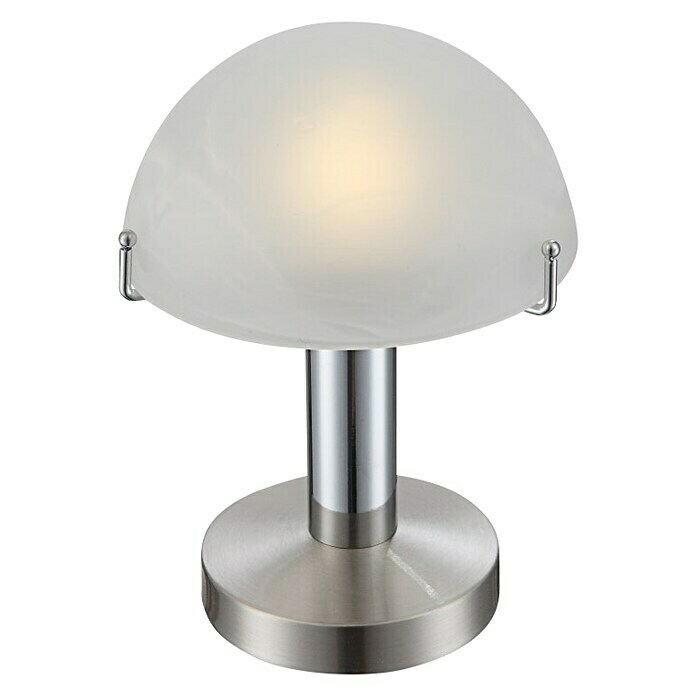 Globo Stolna LED svjetiljka (3 W, Grlo: E14, Boja svjetla: Topla bijela, Boja korpusa: Mat nikal)