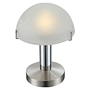 Globo LED-Tischleuchte (3 W, Nickel matt, Weiß, Alabaster, Warmweiß)