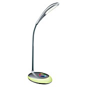 Globo Lámpara de sobremesa LED (1 luz, 3 W, Blanco neutro, Altura: 48 cm, Plateado metálico)