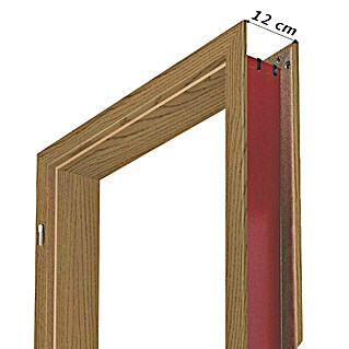 Doornite Podboj za vrata (750 x 2.000 mm, Debelina stene: 12 cm, Smer odpiranja: Levo, Svetli hrast)