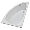 Camargue Eckbadewanne Houston (L x B: 160 x 95 cm, Sanitäracryl, Weiß, Rechts) | BAUHAUS