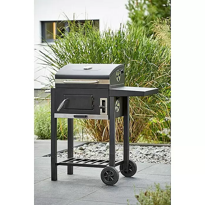 Grillstar Holzkohlegrill Boston - Grillfläche (B x T): 45 x 32 cm, Schwarz - Stimmungsaufnahme