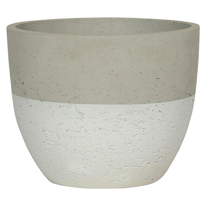 Tegla za cvijeće  (Vanjska dimenzija (ø x V): 35 x 29 cm, Beton, Bijela) | BAUHAUS