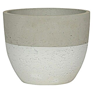 Tegla za cvijeće (Vanjska dimenzija (ø x V): 35 x 29 cm, Beton, Bijela)