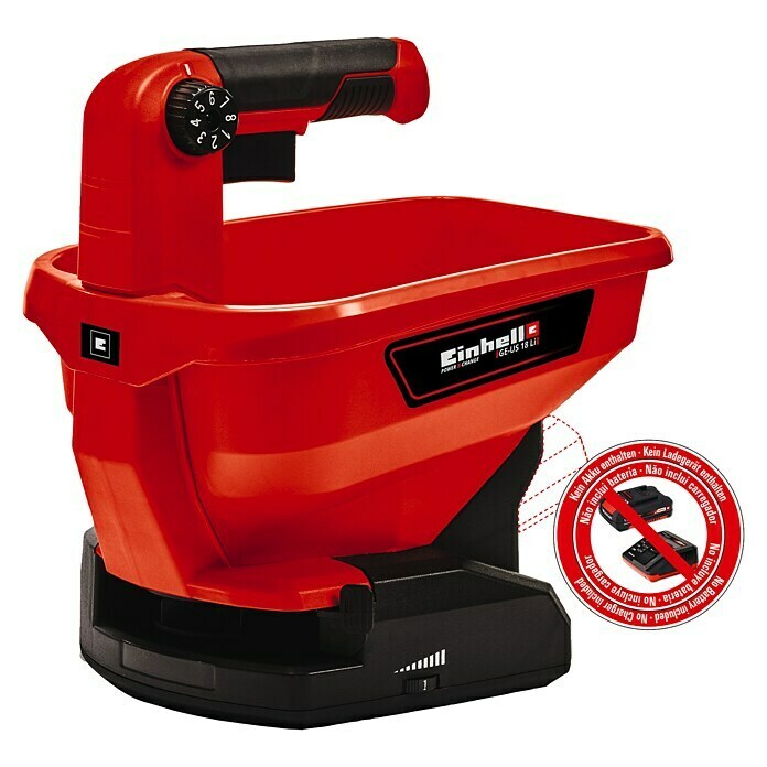 Einhell Power X-Change Handstreuer GE-US 18 Li-SoloStreubreite: 5 m, Fassungsvermögen: 3,3 l Diagonal View