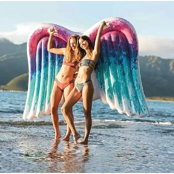 Intex Luftmatratze Angel Wings - L x B: 251 x 160 cm - Stimmungsaufnahme