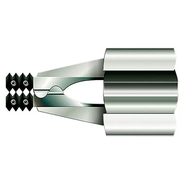 Schellenberg Protección antirrobo para persianas - 2 ud., Acero, Zincado - Herramienta metálica para crimpar cables con mordazas dentadas cuadradas y mango cilíndrico.