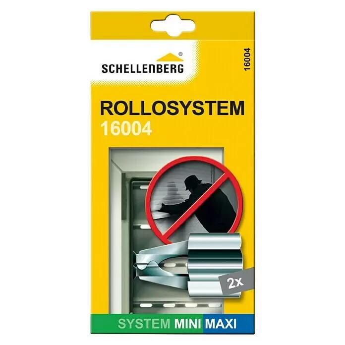 Schellenberg Protección antirrobo para persianas - 2 ud., Acero, Zincado - Dispositivo de seguridad para persiana Schellenberg (2x), metal plateado, antirrobo para sistemas mini/maxi.