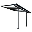 Palram – Canopia Marquesina adosada Sierra (An x Pr: 314 x 299 cm, Antracita, Policarbonato, Gris) | BAUHAUS