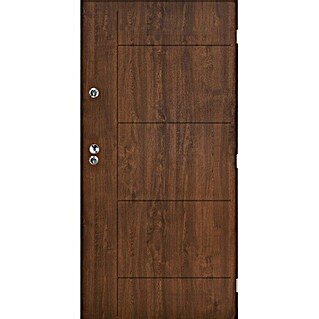 Metalna ulazna vrata Swing (90 x 200 cm, Smeđe boje)