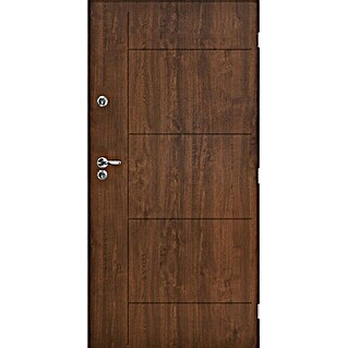 Metalna ulazna vrata Swing (90 x 200 cm, Smeđe boje)
