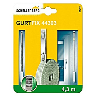 Schellenberg Cinta Fix 44303 (Largo: 4,3 m, Anchura de la correa: 14 mm, Gris)