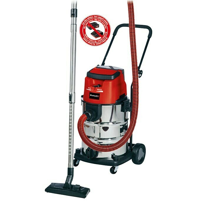 Einhell Power X-Change Akku-Nass-Trockensauger TE-VC 36/30 (18 V, Ohne Akku, Behältervolumen: 30 l)
