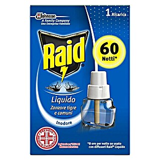 Raid Paket za dodatno punjenje sprave za odbijanje komaraca 60 noći (1 Kom.)