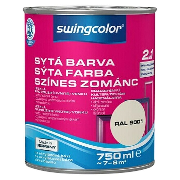 swingcolor Pisani lak  (Barva: Kremno bela, 750 ml, Sijaj) | 5961 - Acryl Hochglanzlacke farbig | HADL - Lacke | HAD - Farben | HA - Farben | H - Innendeko/Farben | BAUHAUS