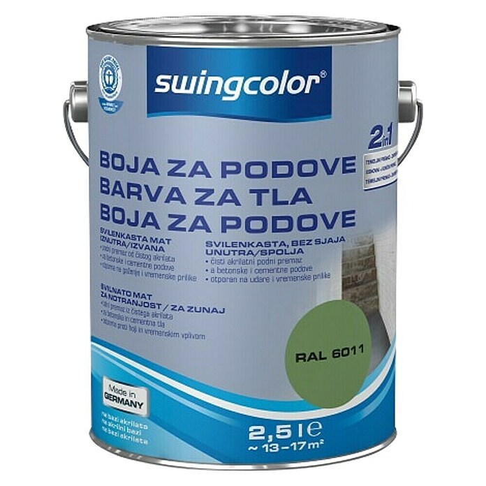 swingcolor Barva za tla  (Zelena, 2,5 l) | 5996 - Acryl- Fussbodenfarben | HADO - Bodenbeschichtungen | HAD - Farben | HA - Farben | H - Innendeko/Farben | BAUHAUS