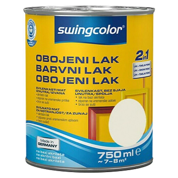 swingcolor Pisani lak  (Krem bela, 750 ml, Svileni mat) | 5962 - Acryl Seidenmattlacke farbig | HADL - Lacke | HAD - Farben | HA - Farben | H - Innendeko/Farben | BAUHAUS