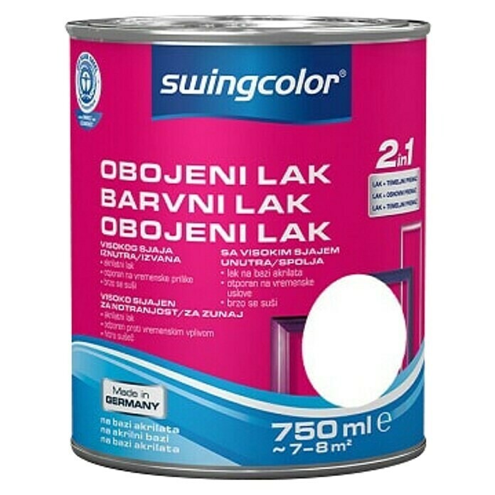 swingcolor Pisani lak  (Sivo bela, 750 ml, Visoki sijaj) | 5961 - Acryl Hochglanzlacke farbig | HADL - Lacke | HAD - Farben | HA - Farben | H - Innendeko/Farben | BAUHAUS