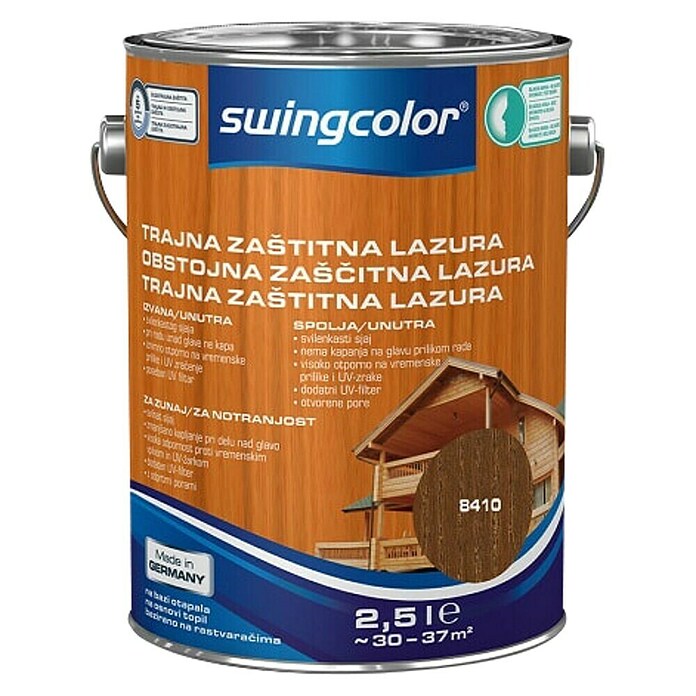 swingcolor Lazura za drvo  (Orah, 2,5 l, Svilenkasti mat) | BAUHAUS