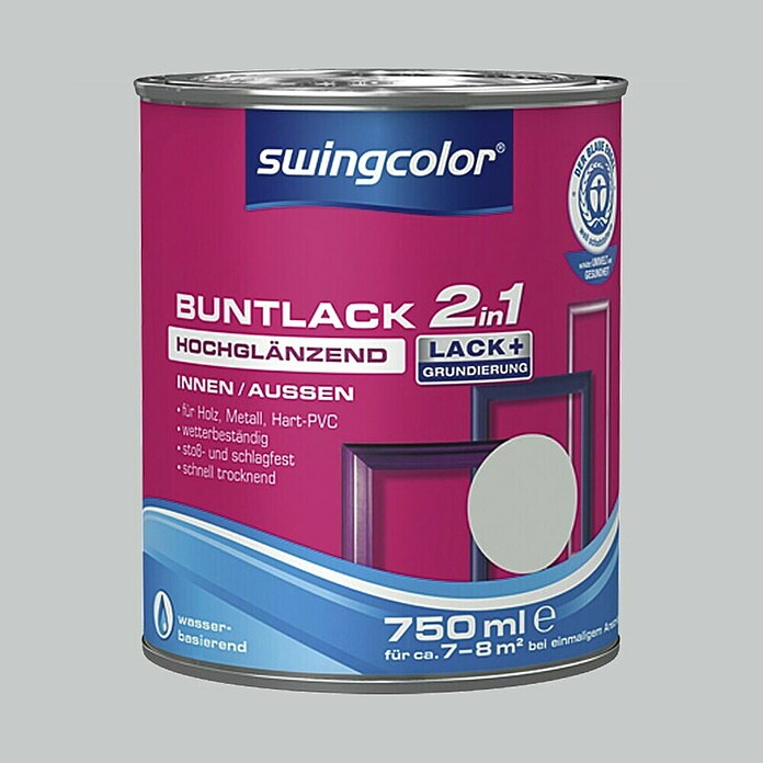 swingcolor Pisani lak  (Barva: Siva, 750 ml, Sijaj) | 5961 - Acryl Hochglanzlacke farbig | HADL - Lacke | HAD - Farben | HA - Farben | H - Innendeko/Farben | BAUHAUS