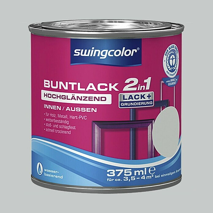 swingcolor Pisani lak  (Barva: Siva, 375 ml, Sijaj) | 5961 - Acryl Hochglanzlacke farbig | HADL - Lacke | HAD - Farben | HA - Farben | H - Innendeko/Farben | BAUHAUS