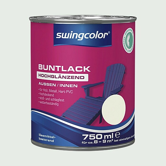 swingcolor Pisani lak  (Umazano bela, 750 ml, Visoki sijaj) | 5965 - KH-Hochglanzlacke farbig | HADL - Lacke | HAD - Farben | HA - Farben | H - Innendeko/Farben | BAUHAUS