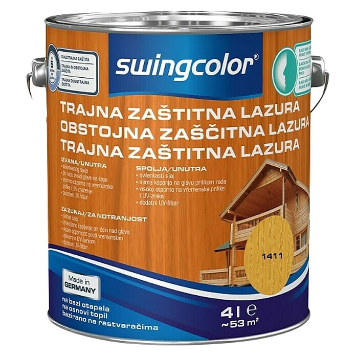 swingcolor Lazura za drvo  (Bor, 4 l, Svilenkasti mat) | BAUHAUS