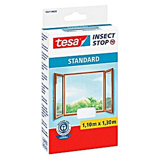 Tesa Insect Stop Zaštita od insekata za prozore Standard (D x Š: 130 x 110 cm, Bijele boje, Pričvršćivanje čičkom)