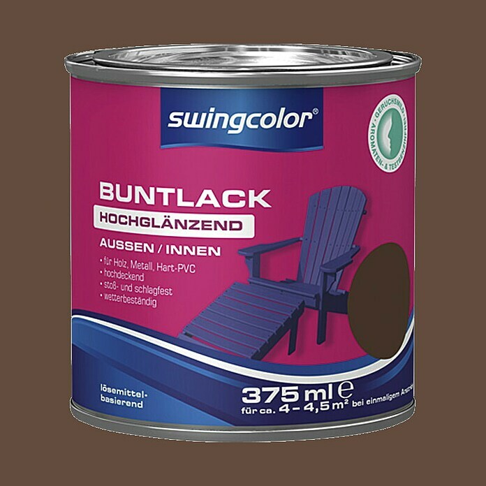 swingcolor Pisani lak  (Oreh, 375 ml, Visoki sijaj) | 5965 - KH-Hochglanzlacke farbig | HADL - Lacke | HAD - Farben | HA - Farben | H - Innendeko/Farben | BAUHAUS