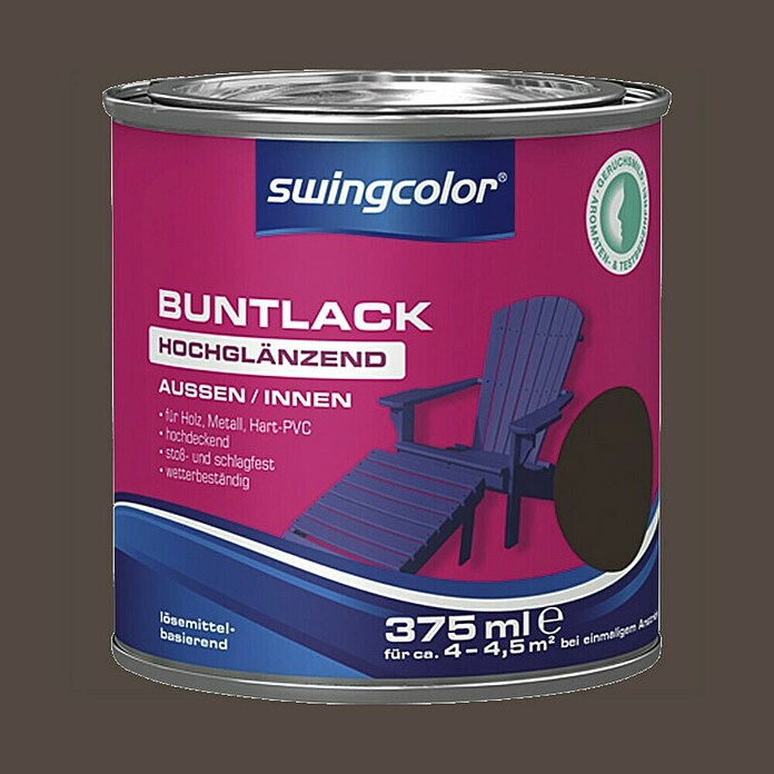 swingcolor Pisani lak  (Sijaj, 375 ml, Na osnovi topil) | 5965 - KH-Hochglanzlacke farbig | HADL - Lacke | HAD - Farben | HA - Farben | H - Innendeko/Farben | BAUHAUS