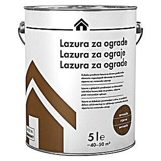 Lazura za ograde (5 l, Smeđe boje)