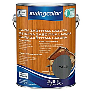 swingcolor Lazura za les (Golobje siva, 2,5 l, Svileni mat)