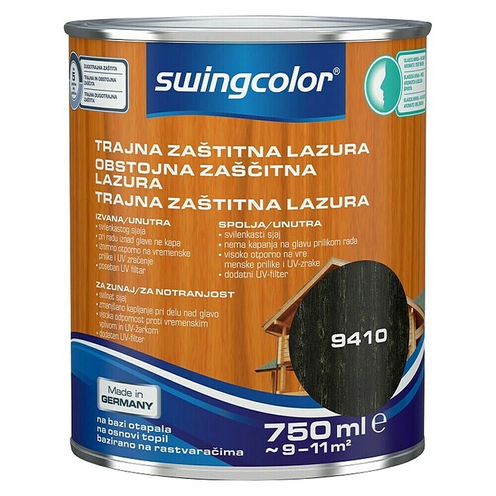 swingcolor Lazura za drvo  (Ebanovina, 750 ml, Svilenkasti mat) | BAUHAUS