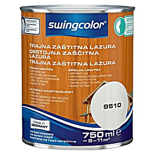 swingcolor Lazura za les (Apnenčasto bela, 750 ml, Svileni mat)
