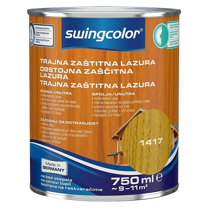 swingcolor Lazura za les  (Med, 750 ml, Svileni mat) | 5935 - Lasuren LH | HADJ - Holzschutz | HAD - Farben | HA - Farben | H - Innendeko/Farben | BAUHAUS
