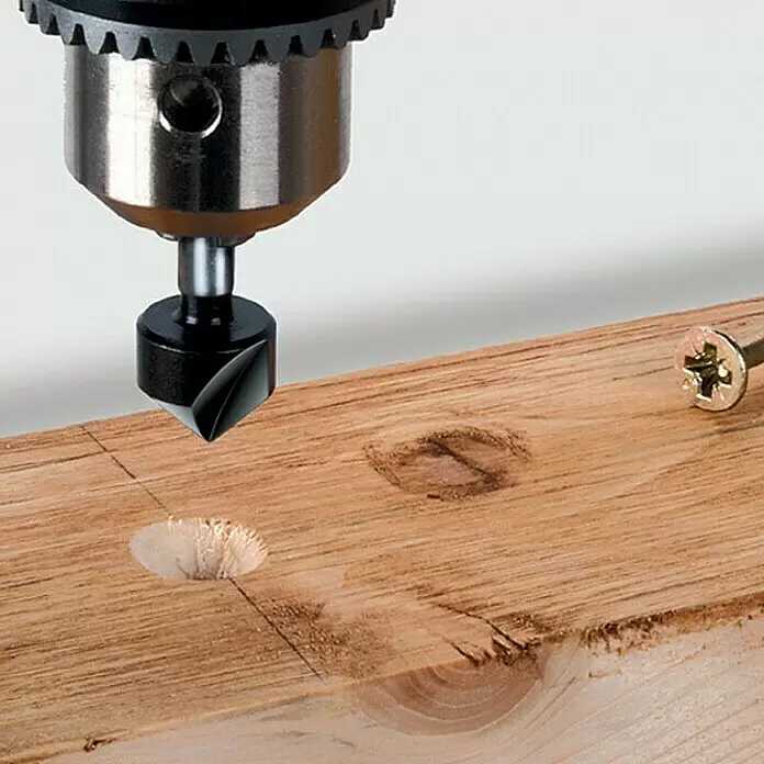 Wolfcraft Kegelsenker - Durchmesser: 12 mm, Stahl, Rundschaft - Detailaufnahme
