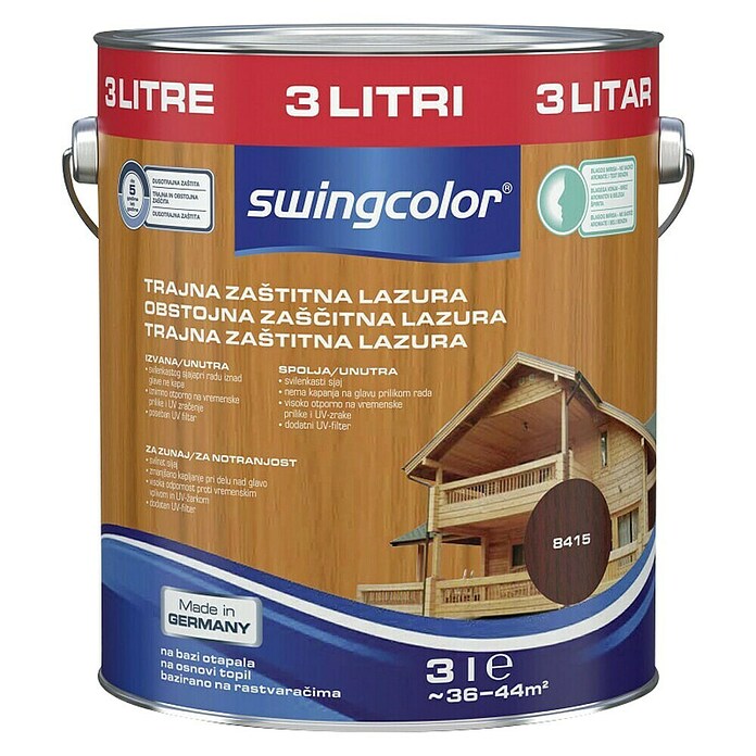 swingcolor Lazura za drvo  (Palisander, 3 l, Svilenkasti mat) | BAUHAUS