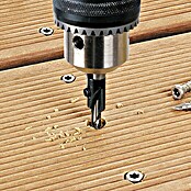 Wolfcraft Broca metálica para madera con avellanador 4,5 - 11 mm (Largo: 65 mm)