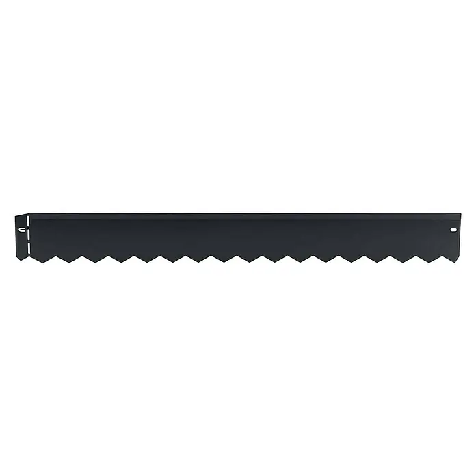 Bellissa Rasenkante Serra - 103 x 0,1 x 12 cm, Anthrazit, Metall - Die dunkle Markise mit Zackenkante bietet Schatten und Schutz vor Sonne und Wetter. Ideal für Terrasse oder Balkon.
