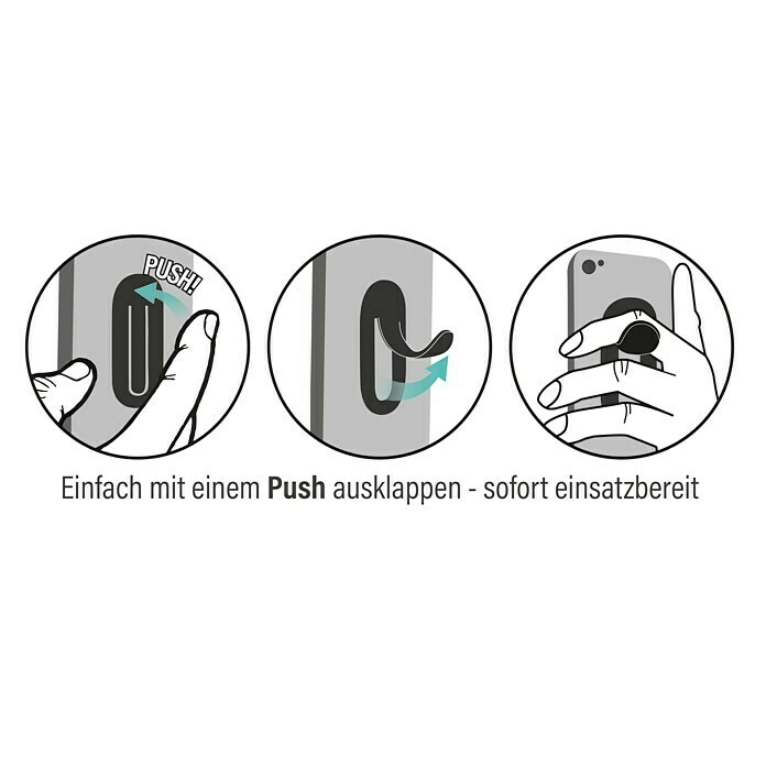 Smartphone-Halter FlapgripSchwarz Unknown