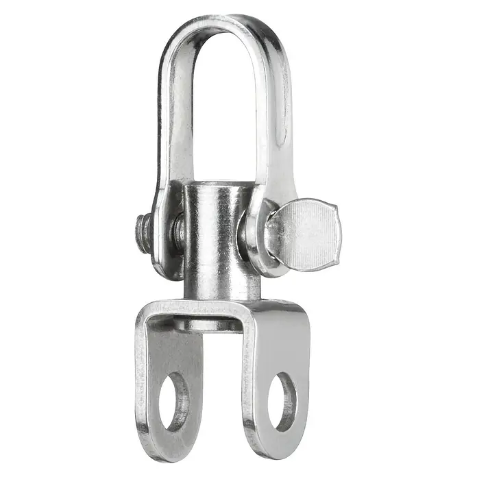 Sprenger Sacavueltas - Espesor de la escota: 8 mm, Acero inoxidable - Aquí hay un giratorio con grillete. Este giratorio con grillete de alta calidad es ideal para diversas aplicaciones.
