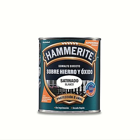 Hammerite Esmalte para metal Hierro y óxido (Blanco, 250 ml)